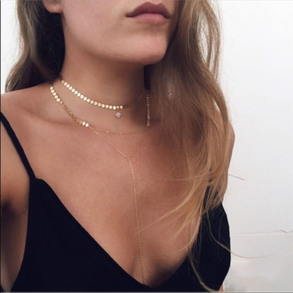 Round bead 💰chocker multi layered necklace